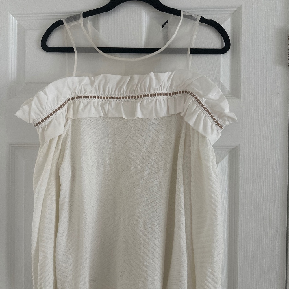 Tricot Chic White Top